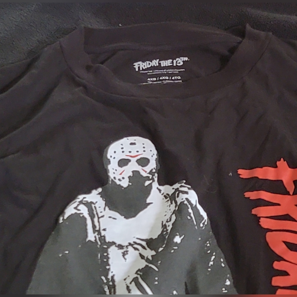 Friday The 13th Jason Voorhees Black T-Shirt 4XL